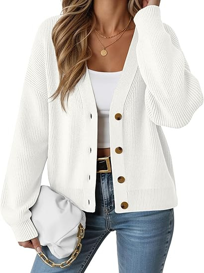 LILLUSORY Cardigan Sweaters for Women 2025 Fall Fashion Oversized Lightweight Sweater Knit Work C... | Amazon (US)