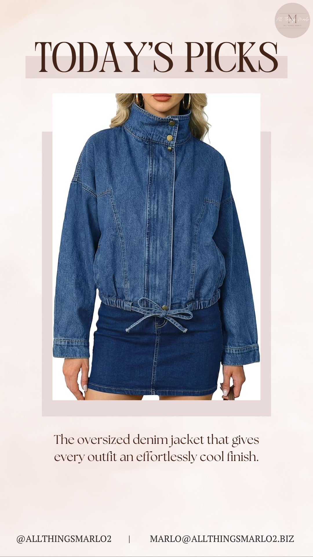 The oversized denim jacket that gives every outfit an effortlessly cool finish. 

 #LTKSeasonal #LTKWorkwear #LTKTravel