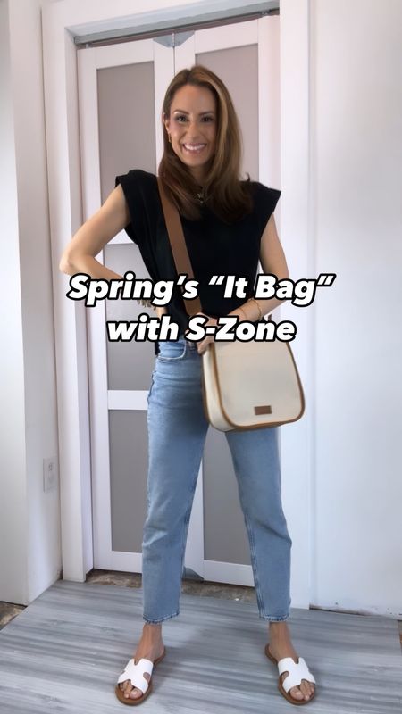 Loving this woven crossbody with leather trim for this spring and summer! Code SZONEBAG FOR 5% off! It’s so versatile and perfect size to hold your belongings but not get too heavy! Wear it as a crossbody, clutch, on the shoulder, or flip is as a backpack! I’ll have to do a video for that one 😆. Linking outfits and handbag! The leather trim comes in three colors! 

#LTKitbag #LTKVideo #LTKfindsunder50