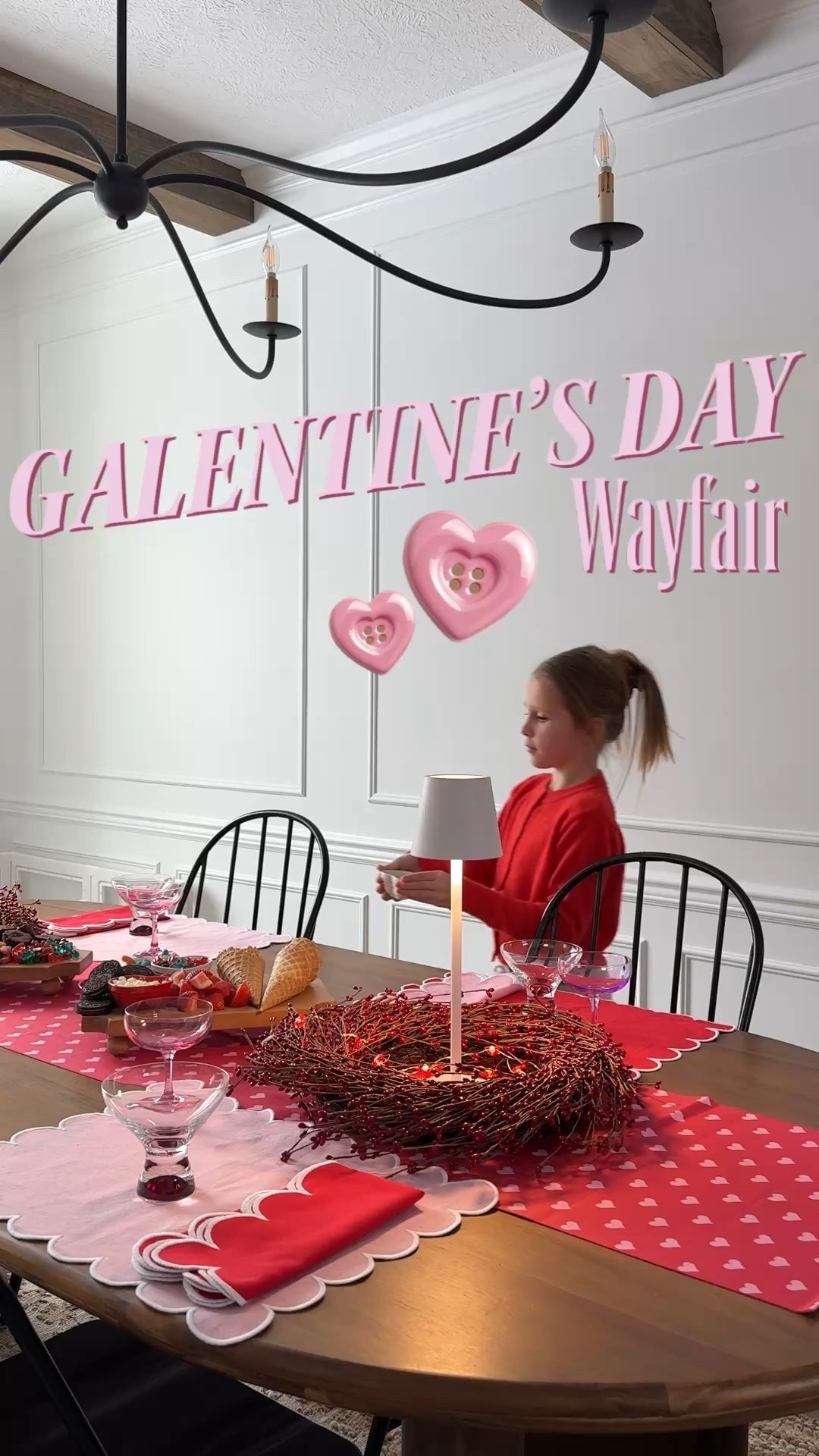Snowed In!!! and a little Galentine’s Day Ice Cream Party never hurt anyone 🍨💘 everything from @wayfair and linked in my LTK! #galentines #wayfairpartner #valentinesday #ad #wayfair 

#LTKSeasonal #LTKValentine #LTKKids