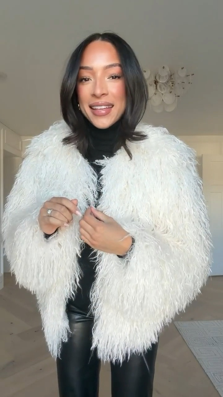 Use code AFNENA for an extra 15% OFF Abercrombie! Their Black Friday sale is happening now 25-50% off everything!! Wearing size M black long sleeve top, size M faux fur coat and size 26 long black faux leather maternity leggings 

@abercrombie #abercrombiepartner

Holiday outfit 
Holiday party outfit 
Winter outfit 
Winter fashion
Faux fur coat 

#LTKBump #LTKHoliday #LTKCyberWeek