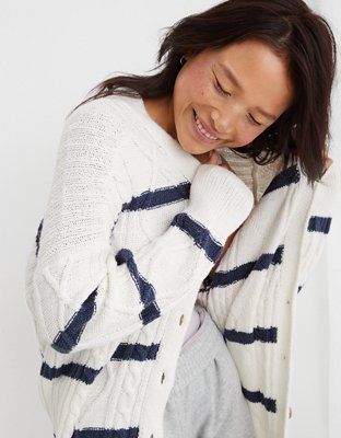 Aerie Ivy Oversized Cardigan | American Eagle Outfitters (US & CA)