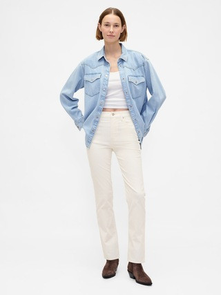 High Rise Corduroy '90s Slim Straight Pants | Gap (US)