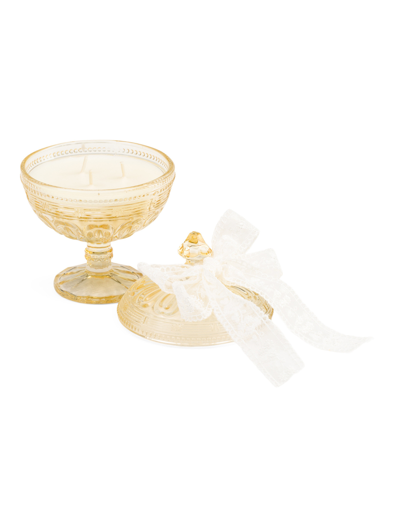 5.84oz Pedestal Jar Candle With Lid And Bow | Decor | Marshalls | Marshalls