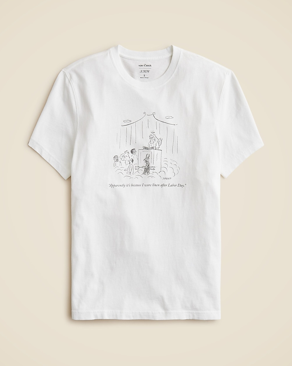 Limited-edition The New Yorker X J.Crew vintage-wash cotton graphic T-shirt | J. Crew US