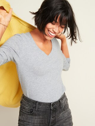 EveryWear V-Neck Long-Sleeve Tee for Women | Old Navy (US)