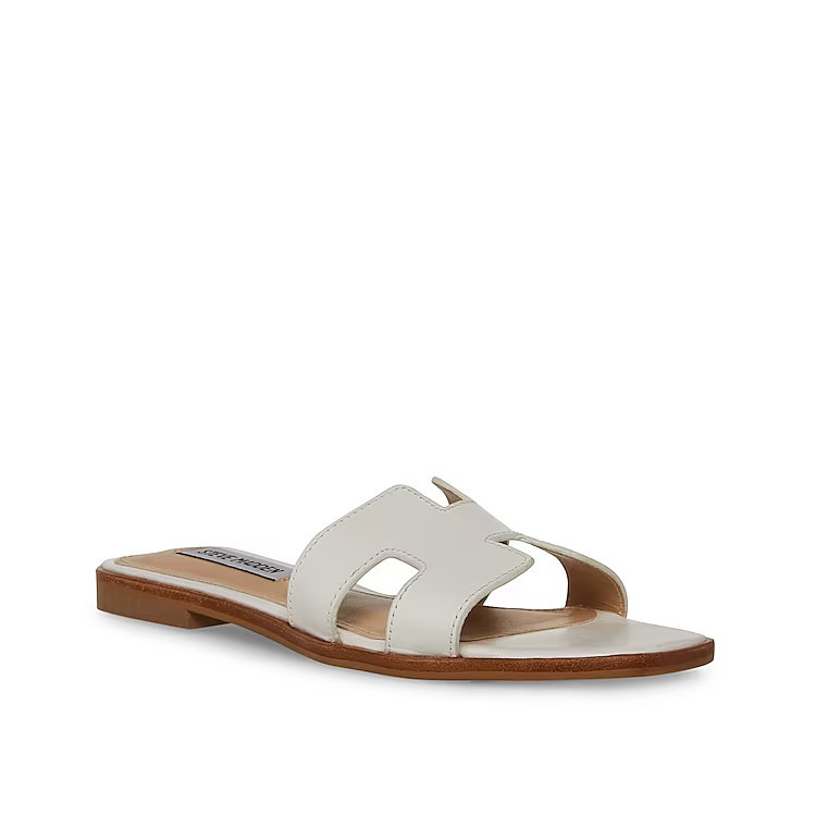 Steve Madden Hadyn Sandal | Women's | White Leather | Size 9.5 | Sandals | DSW