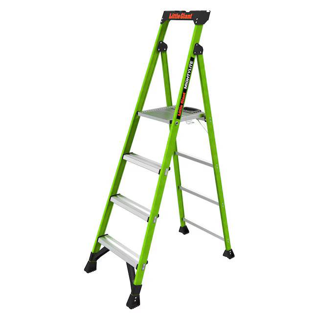 Little Giant Ladders Mightylite 6-ft ( 10-ft Reach Height ) Fiberglass Type 1A - 300 lbs. Load Ca... | Lowe's
