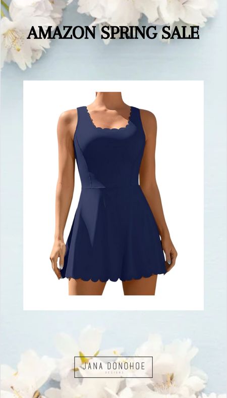 The cutest tennis dress is currently on sale in the spring Amazon sale. 
I love the little scallop detail. 

#LTKsalealert #LTKfitness #LTKfindsunder50