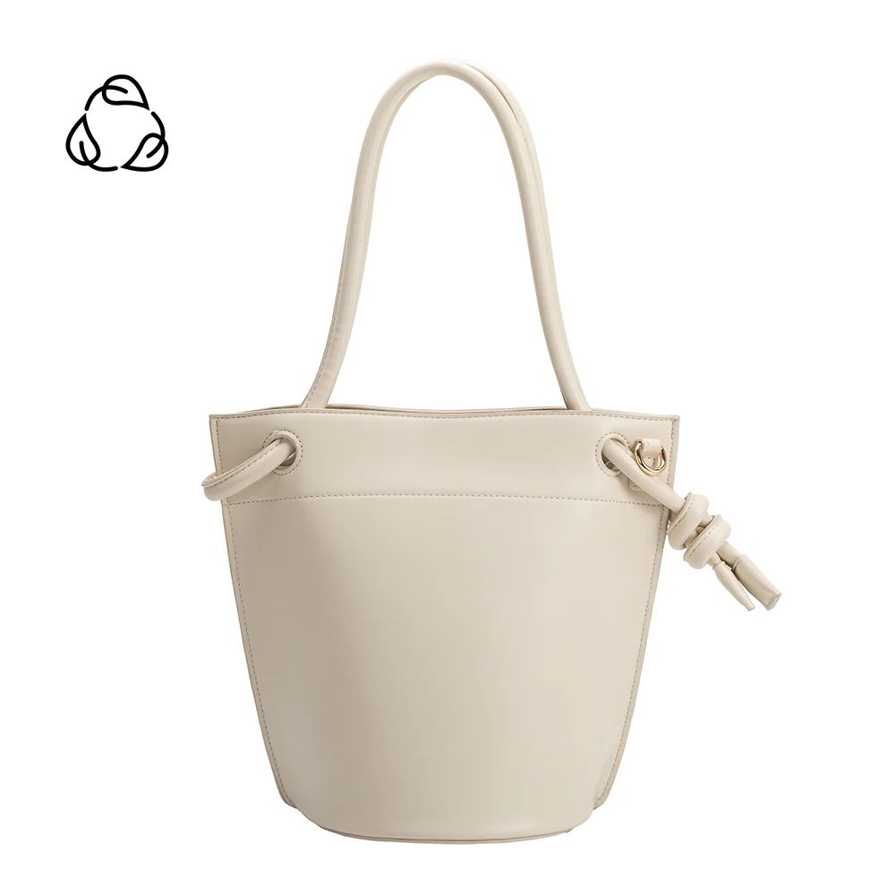 Ivory Miriam Small Recycled Vegan Leather Top Handle Bag | Melie Bianco | Melie Bianco