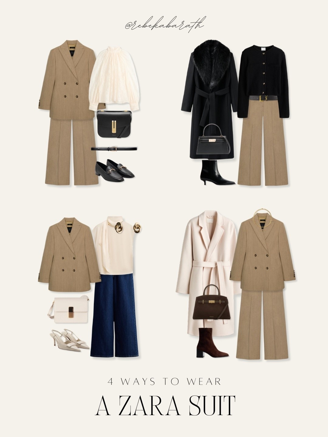 4 ways to wear a Zara suit ✨ which look would you choose? 

ways to style | high street picks | zara outfits | minimal chic style | styling ideas 

#LTKootd #LTKWorkwear #LTKFindsUnder100