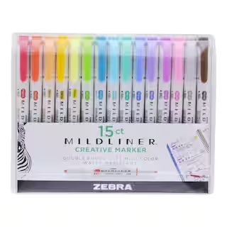 Zebra Mildliner™ Double Ended Creative Marker Set, 15ct. | Michaels Stores