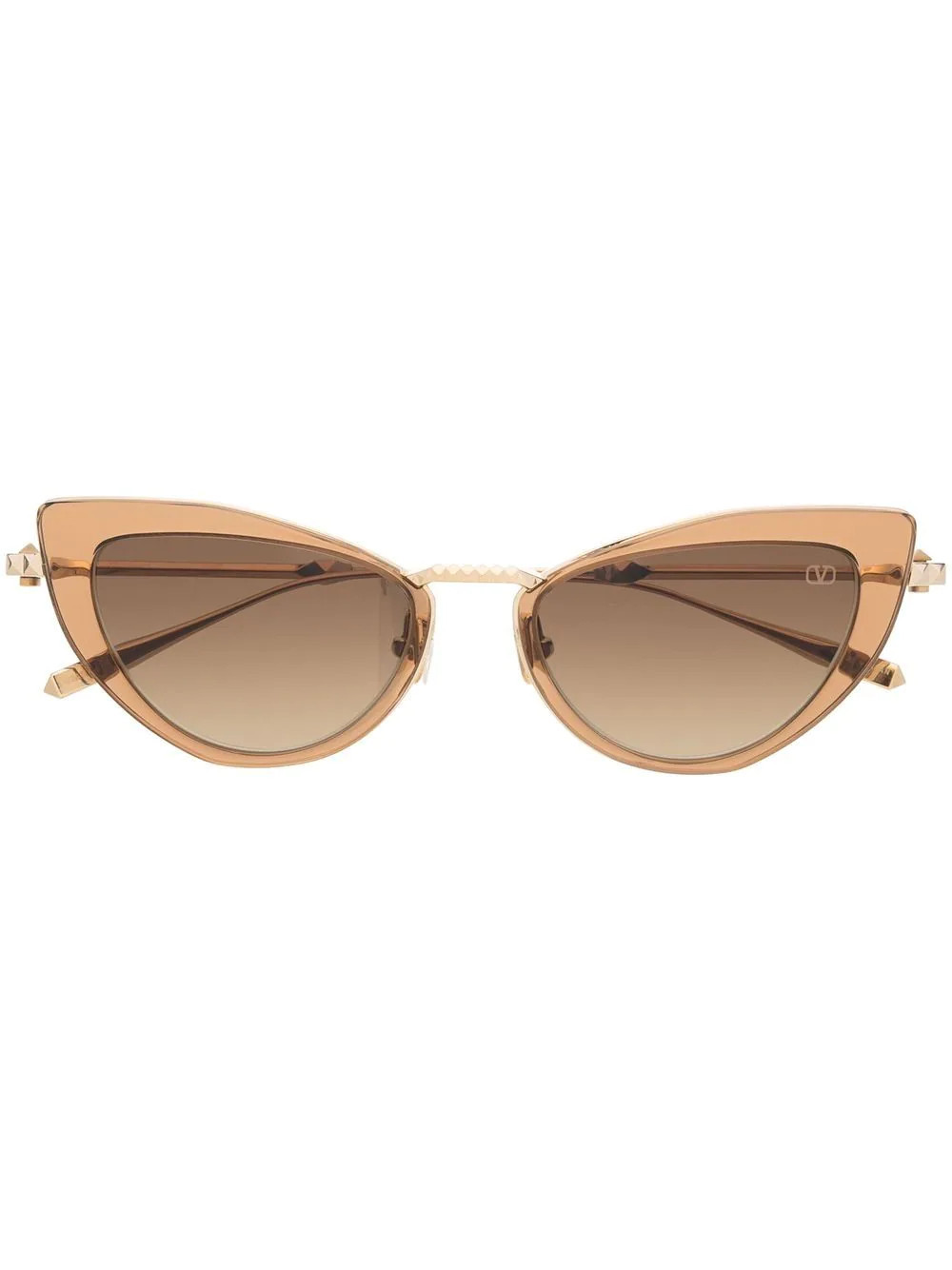 VALENTINO GARAVANI EYEWEAR cat-eye sunglasses - Gold | Farfetch Global