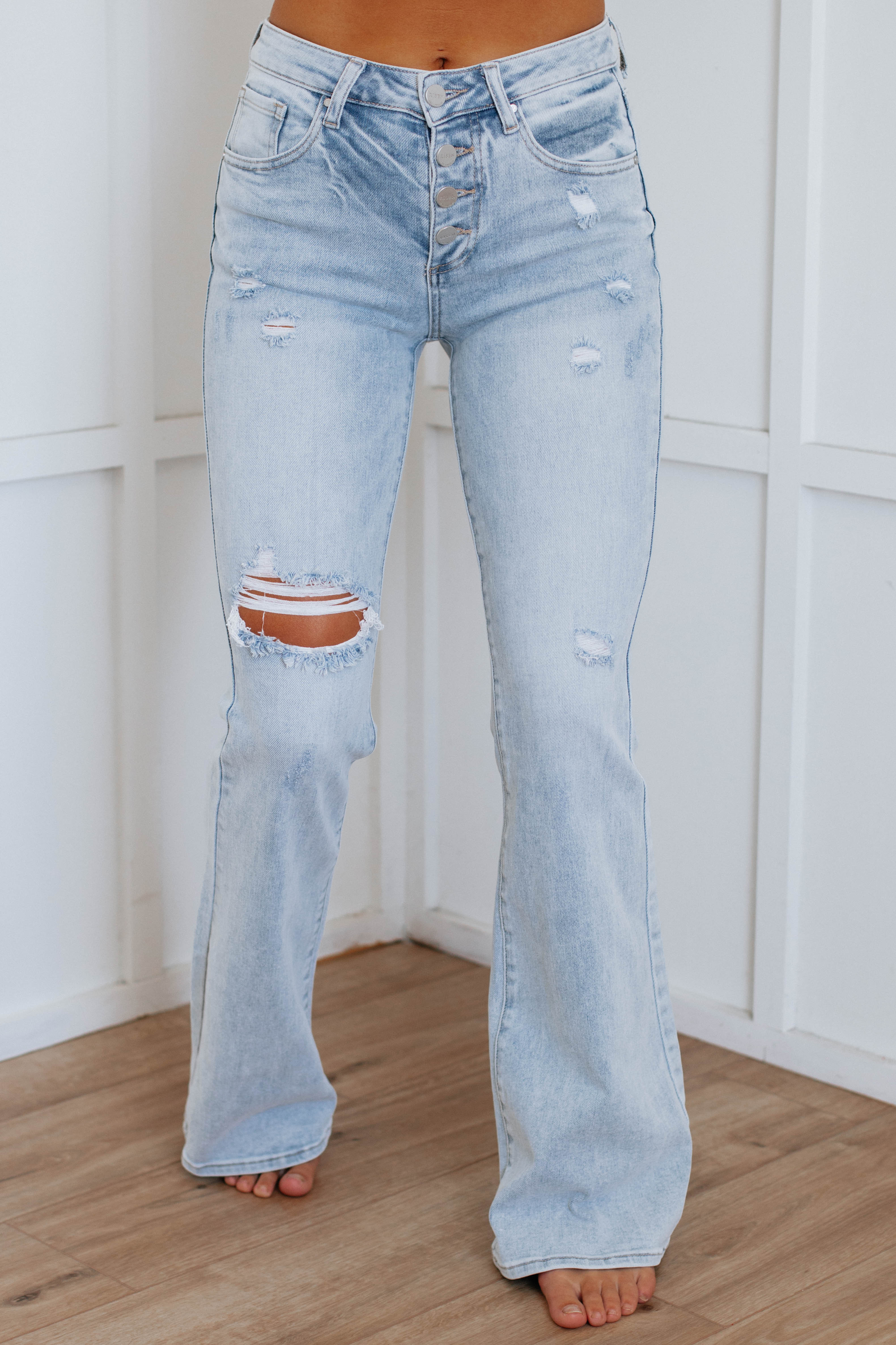 Rayna Risen Jeans - Light Wash | Wild Oak Boutique