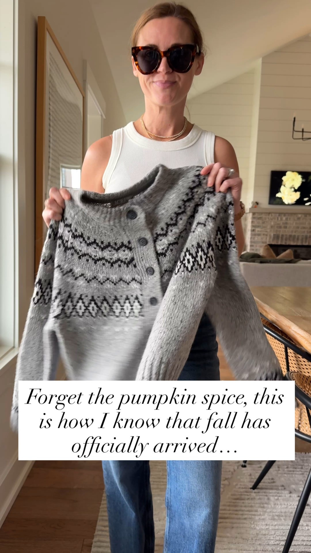 Sweater size XS
Jeans size 25

#LTKStyleTip #LTKSeasonal #LTKOver40