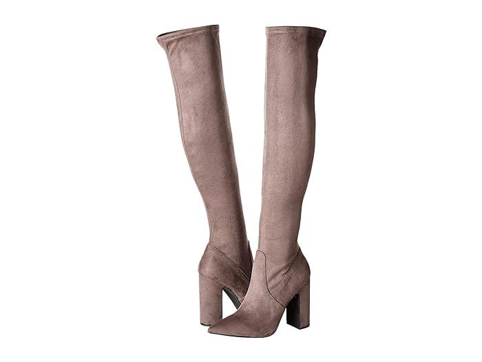 Steve Madden Gorgeena Over the Knee Boot (Dark Grey) Women's Boots | Zappos