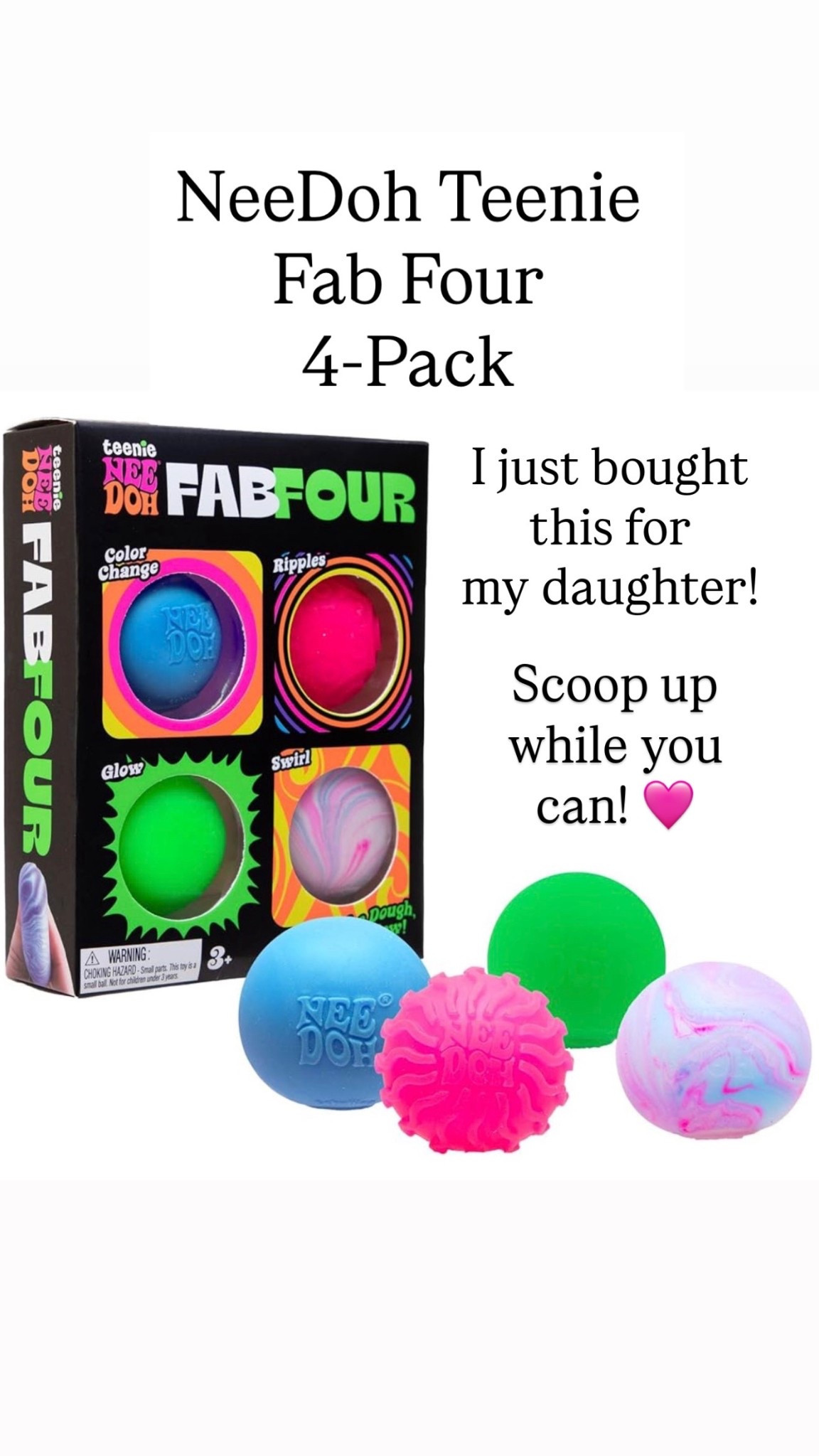 NeeDoh Teenie Fab Four Needoh 4 Pack 

#LTKKids