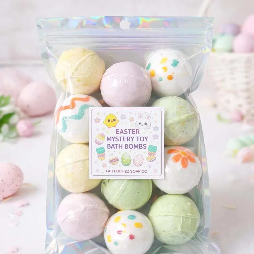 Easter Bath Bombs for Kids – Surprise Toy Bath Bombs – Easter Basket Stuffer – Kids Bath Bo... | Etsy (US)