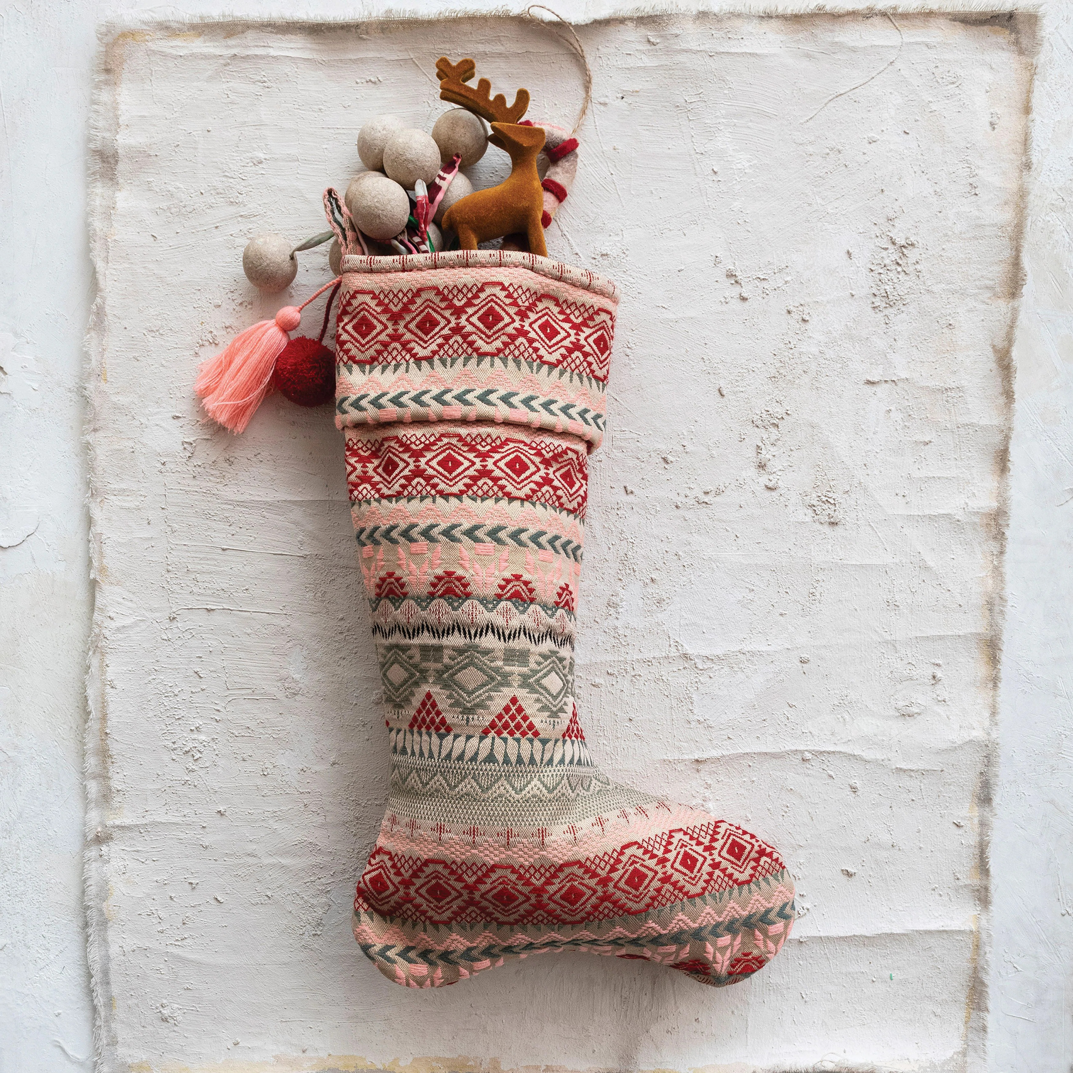 The Holiday Aisle® Woven Jacquard Stocking With Pattern | Wayfair | Wayfair North America