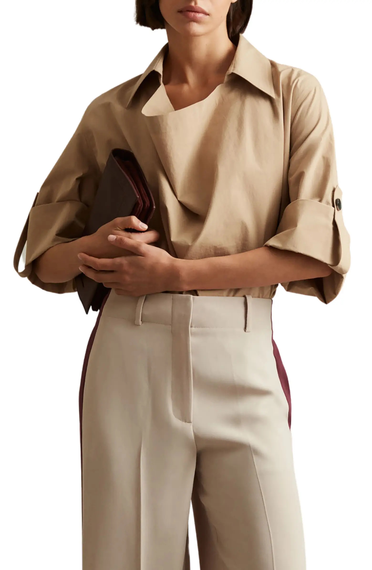 Reiss Elowen Stretch Cotton Top | Nordstrom | Nordstrom