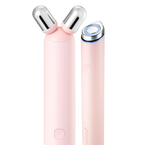 medicube Mini Booster Pro Plus Face Roller Device Set | 2-in-1 Massage & Skincare Device | Jawline Care & Depuffing | Face & Body Massager with 3 Vibration Modes | Korean Facial Device, Pink | Amazon (US)