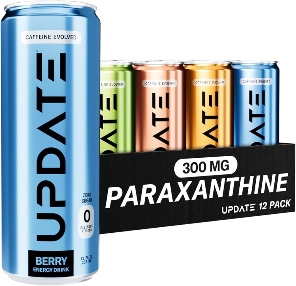 Drink Update Energy Drink with Paraxanthine - Jitter Free, Crash Free, No Overstimulation, No Wit... | Amazon (US)