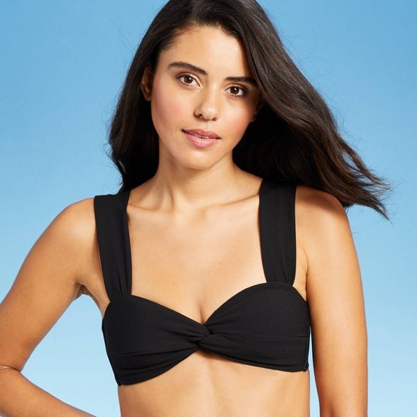 Juniors' Textured Twist-Front Bralette Bikini Top - Xhilaration™ | Target