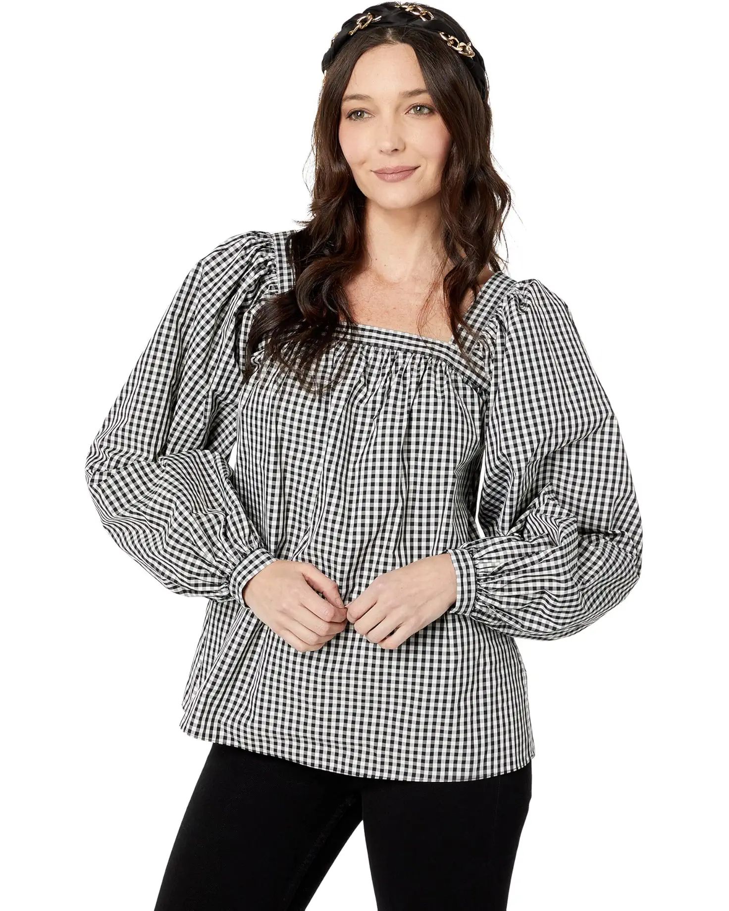 Kate Spade New York Party Gingham Belle Top | Zappos