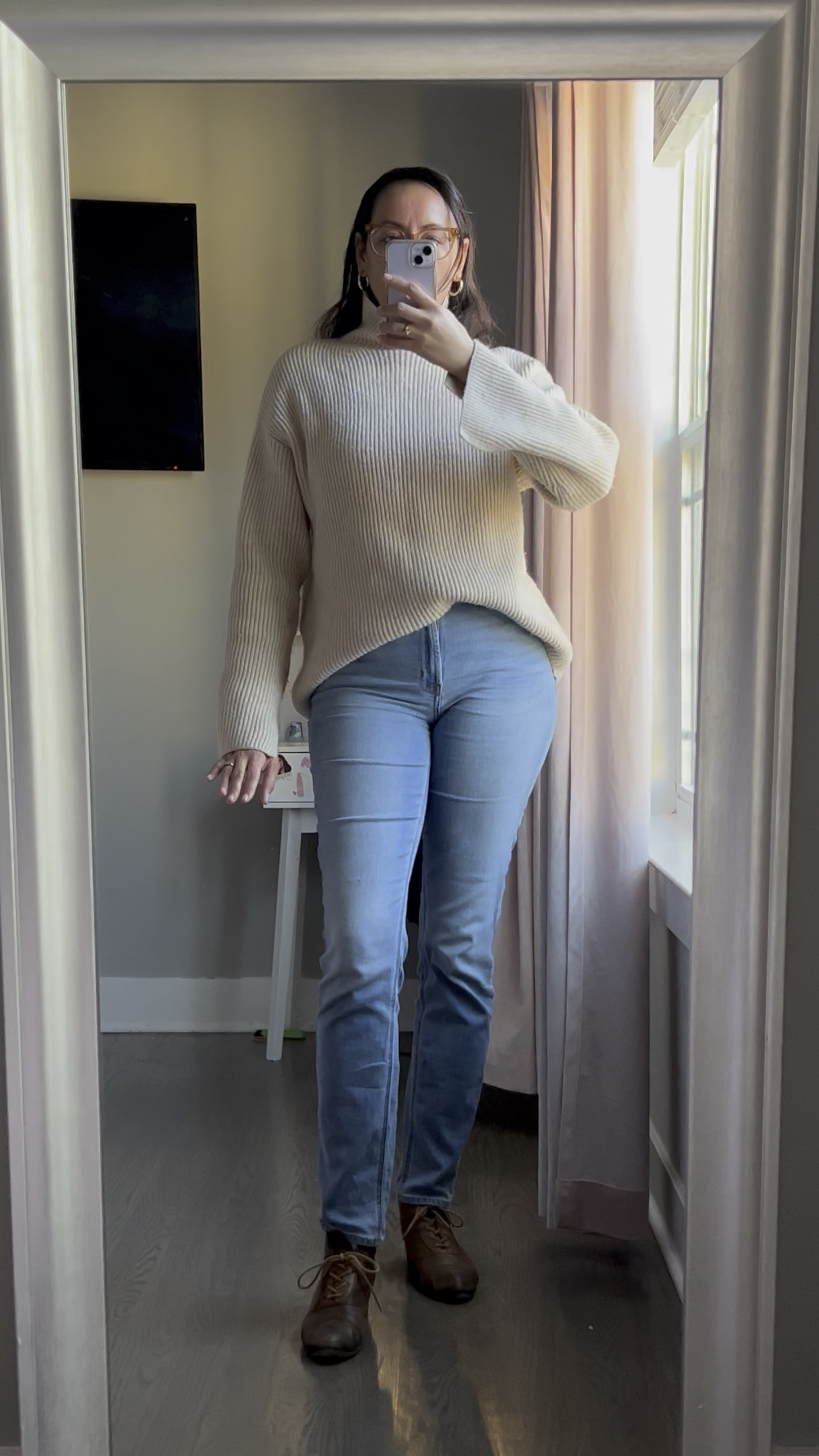 Hello Winter ❄️ 

OOTD ribbed mock neck sweater
Straight jeans and booties.

The best way to beat the cold and still look stylish is by wearing layers. I’m currently wearing a body suit and leggings under these clothes “. I feel warm and cozy in this 17 degree weather. 

For reference I’m 5’7” 155 lbs wearing a Medium in the sweater and 8 long in the jeans.

#LTKSeasonal #LTKWatchNow #LTKStyleTip