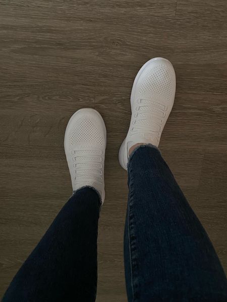 These white sneakers are PERFECT for travel!!! 

I love their sleek look for airport outfits and they do very well for long walks as well. 

#LTKTravel #LTKShoeCrush
