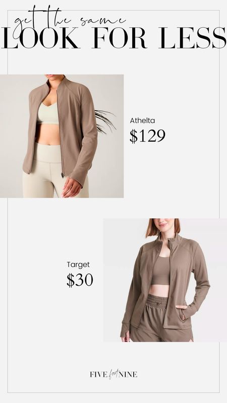 Look for less! Light brown workout jacket 

#LTKfitness #LTKtravel