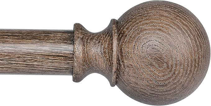 BRIOFOX Curtain Rod Set for Window Adjustable 38 to 72 Inches, 1 Inch Decorative Drapery Treatmen... | Amazon (US)