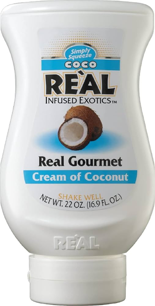 Coco Reàl, Cream of Coconut, 16.9 FL OZ Squeezable Bottle, Individually Boxed | Amazon (US)