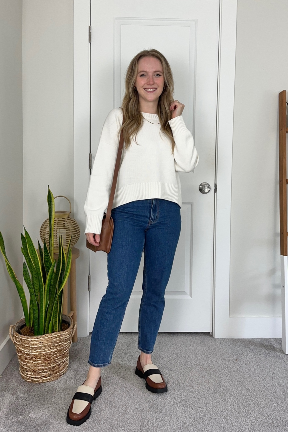 Outfit of the day
XS organic cotton sweater 
25 short curve love mom jeans
6.5 loafers


#LTKstyletip #LTKSeasonal