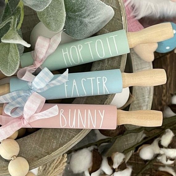 Mini Rolling Pins Easter Decor Farmhouse | Etsy (US)