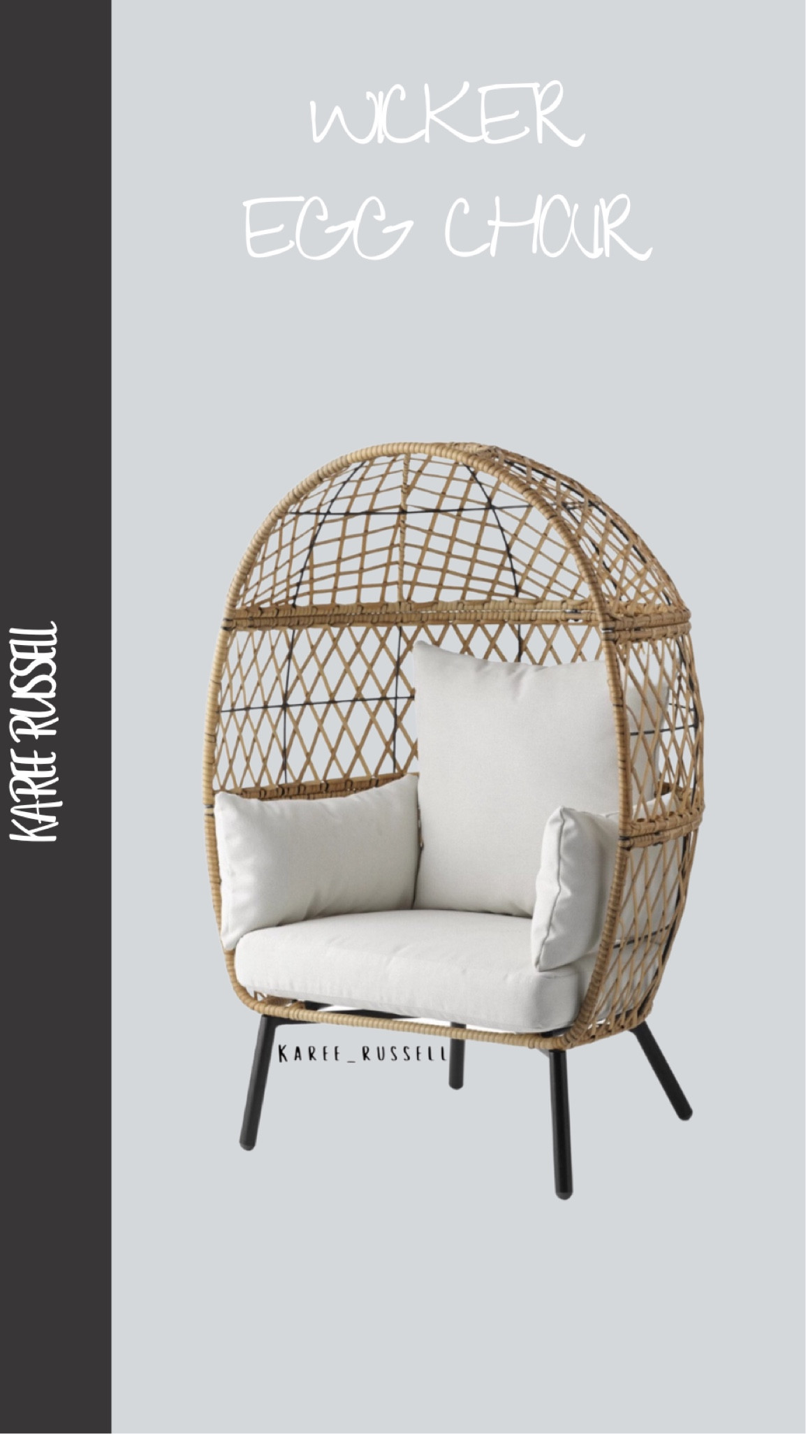 Wicker egg chair! 

#LTKSeasonal #LTKhome #LTKsalealert