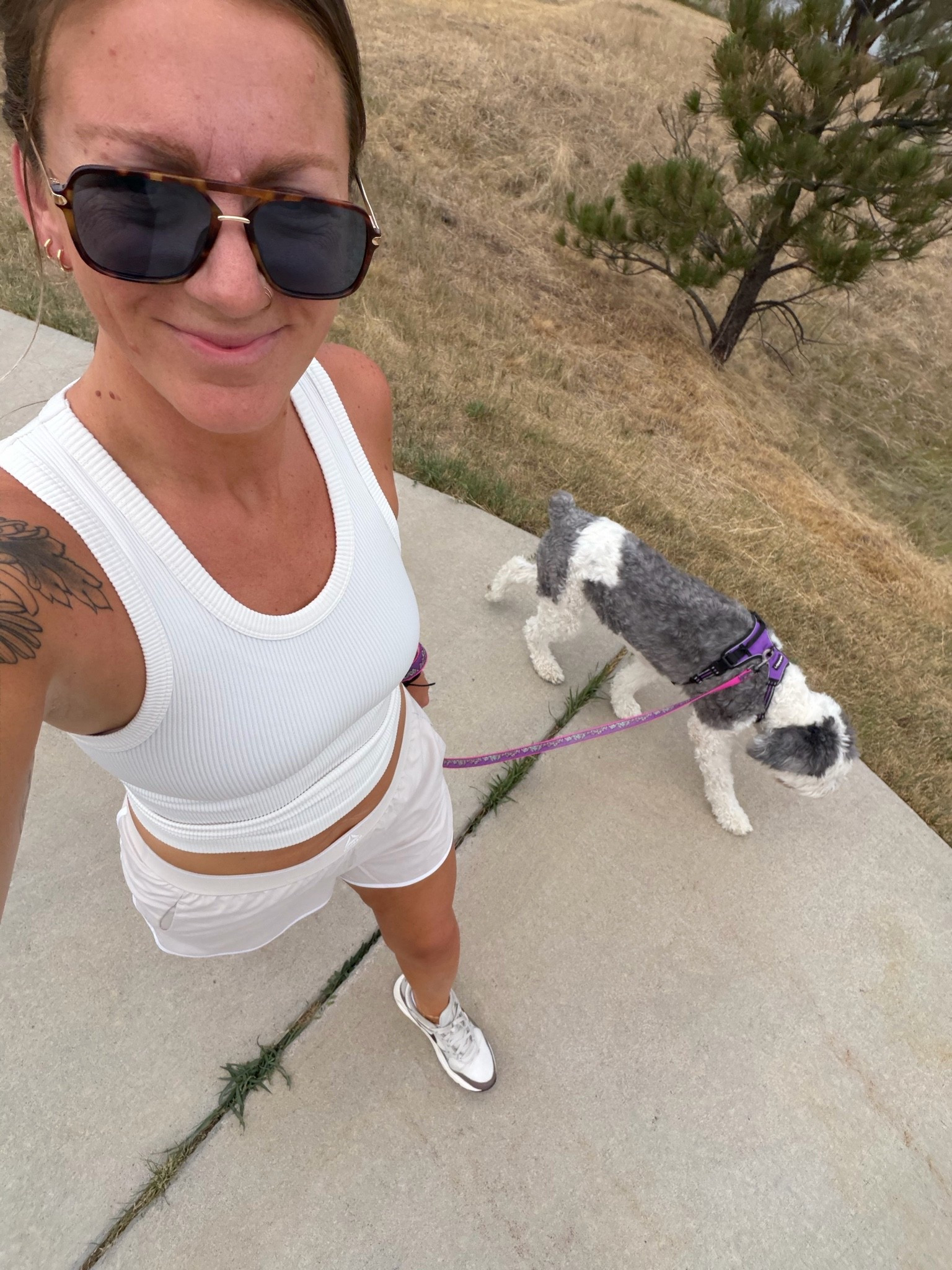 Large tank & shorts, men’s 10 sneakers

#LTKTall #LTKOver40 #LTKActive