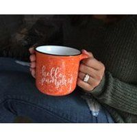 Hello Pumpkin Campfire Mug  PreFALL SALE! 15 oz, Pumpkin Spice Latte, PSL Coffee Mug, Fall Decor, Pumpkin Decor, Coffee Cup, Ceramic | Etsy (US)