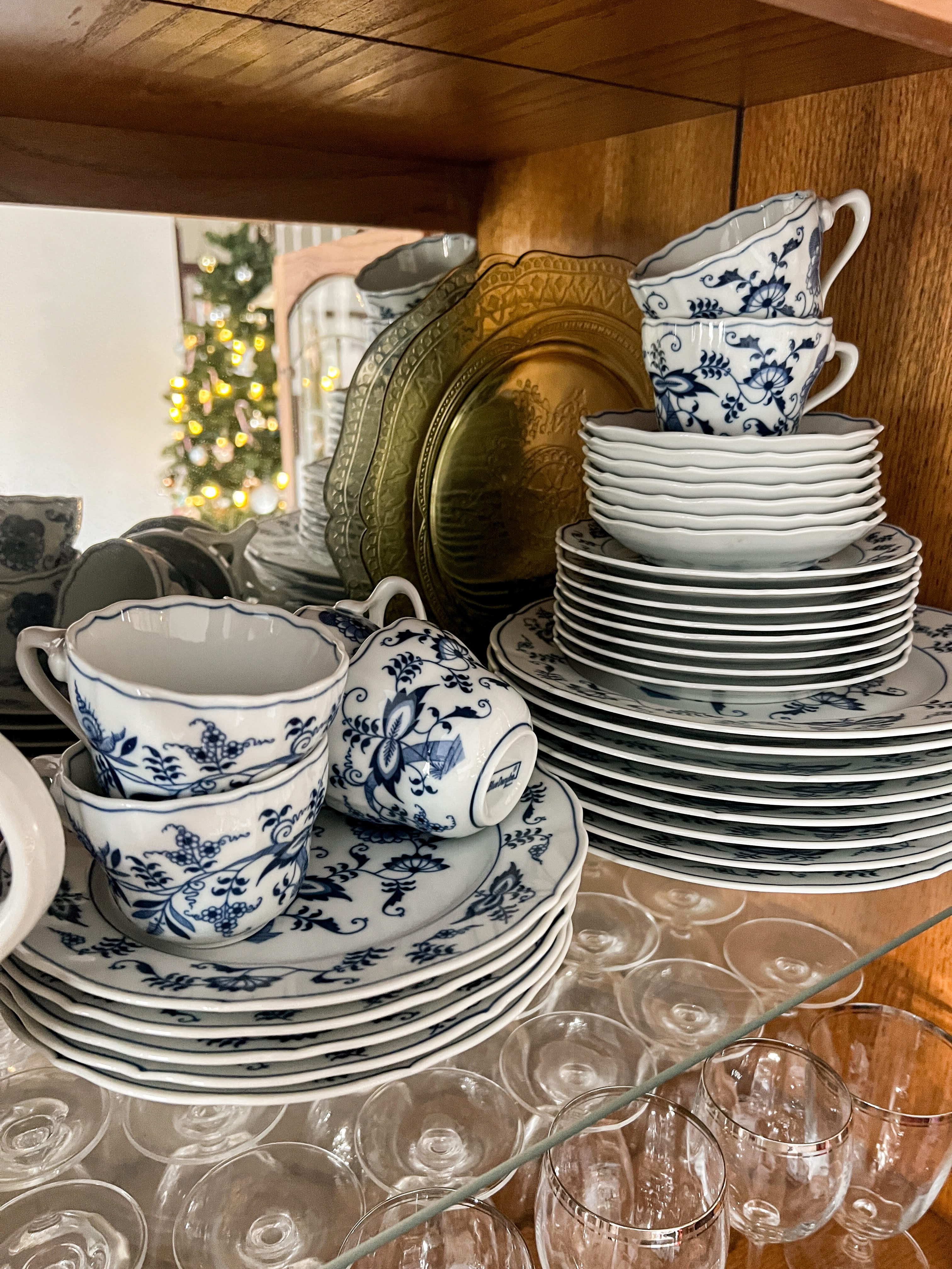 Is there anything prettier than a china hutch full of vintage blue and white dishes? I inherited this set from my grandma, but it's not so precious and fragile that I can't use it. In fact, this blue onion pattern by Blue Danube is dishwasher safe and perfect for tea parties. 

 #LTKHome #LTKFindsUnder50 #LTKFindsUnder100