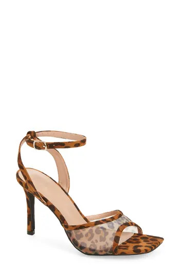 WILD DIVA LOUNGE Nala Ankle Strap Sandal in Leopard at Nordstrom Rack, Size 9 | Nordstrom Rack