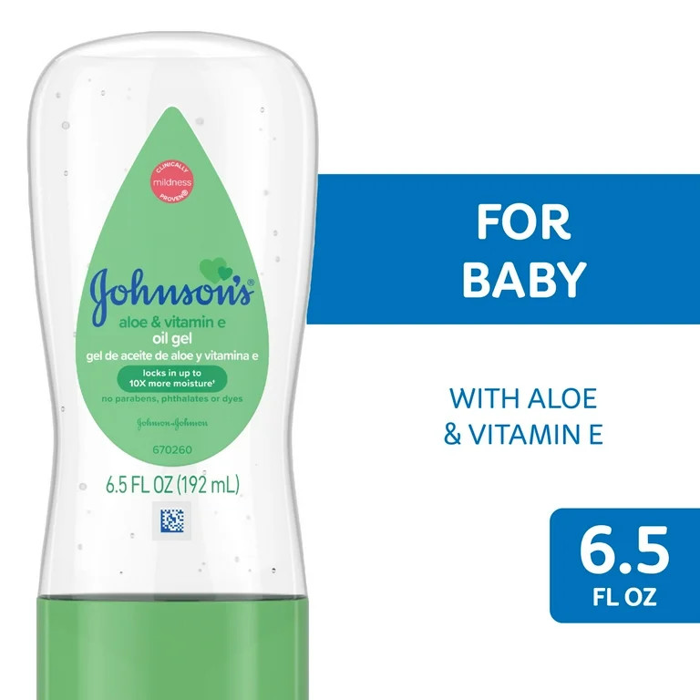 Johnson's Baby Body Moisturizing Oil Gel, Aloe Vera & Vitamin E, Soothing, 6.5 fl oz | Walmart (US)