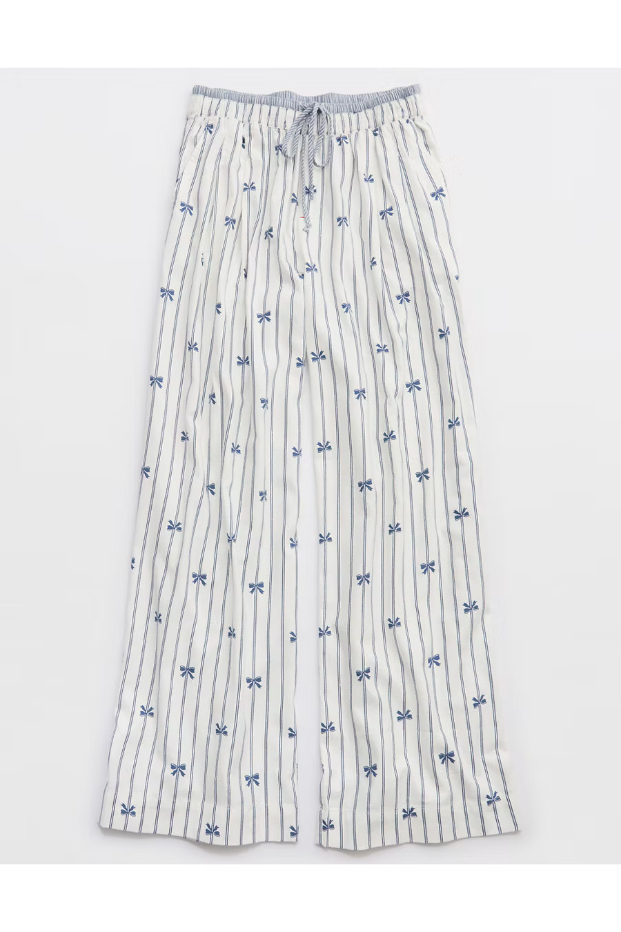 Aerie Street Flannel Trouser PJ Women's Marbled Blue M | American Eagle Outfitters (US & CA)