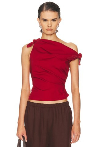 Staud Bellaria Top in Red | FWRD 