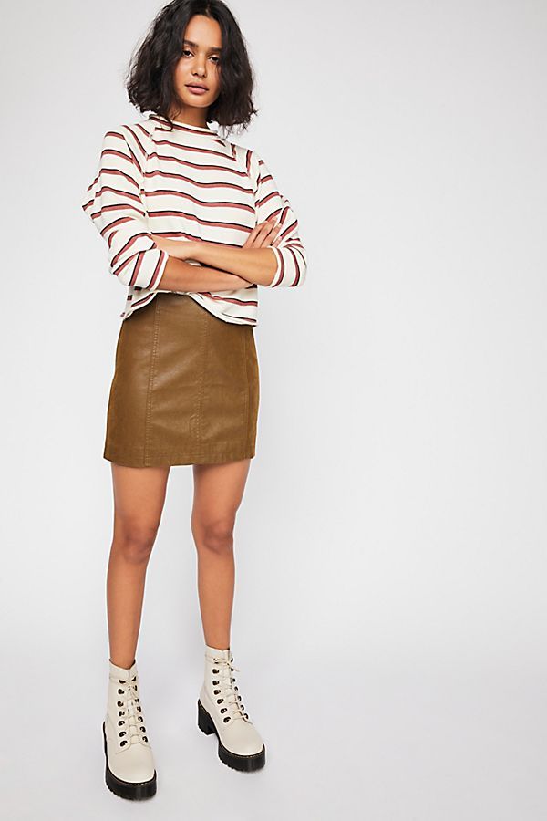 Modern Femme Vegan Suede Mini Skirt | Free People (Global - UK&FR Excluded)