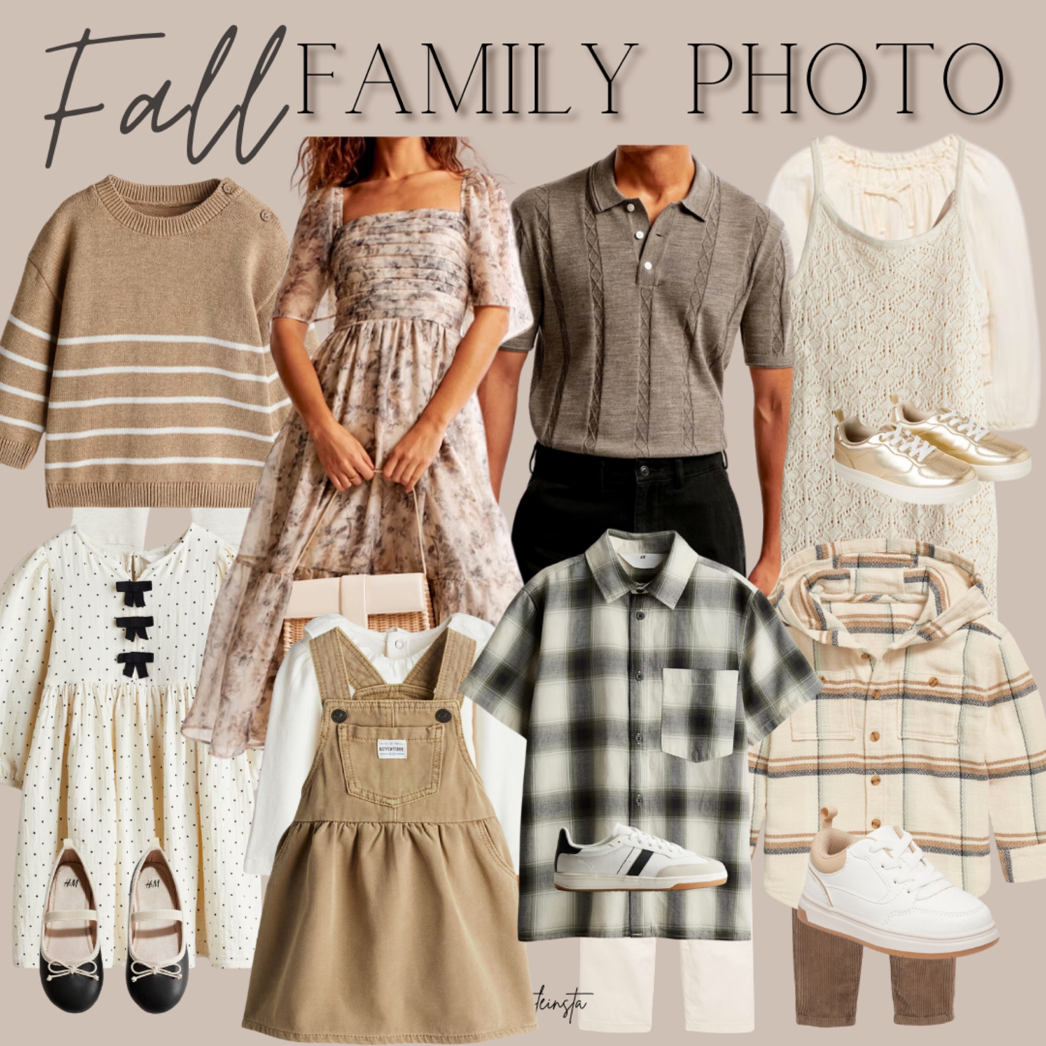 Fall Family Photo idea- neutrals and blacks! Fall dress, flannel, girls dresses, sweaters

#LTKFindsUnder50 #LTKFamily #LTKSeasonal