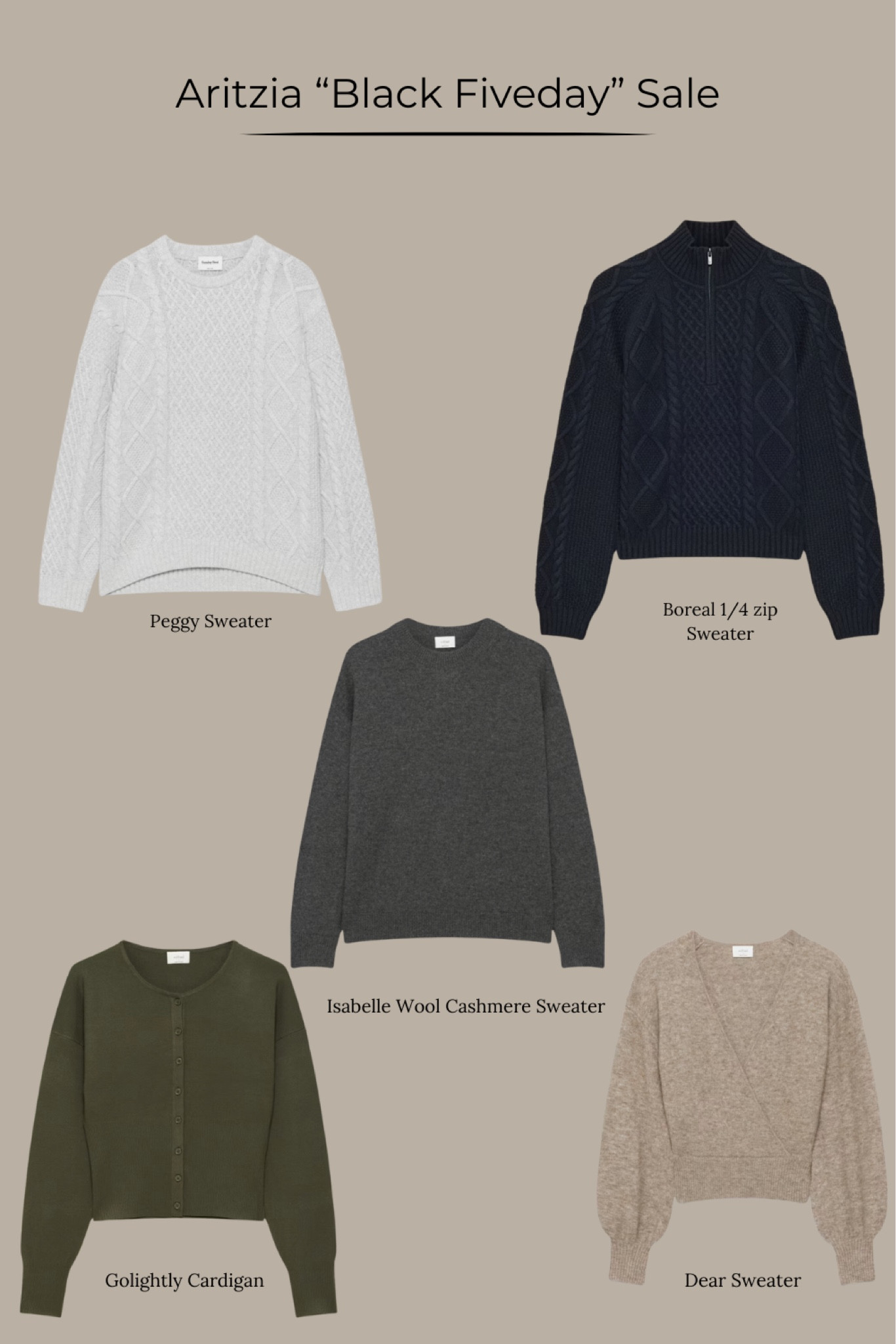 My Top 5 Aritzia sweaters you’ll want in your wardrobe. Chic, timeless, and too good to miss. #aritzia #aritziastyle #blackfriday #blackfridayfinds 

#LTKStyleTip #LTKCyberWeek #LTKGiftGuide