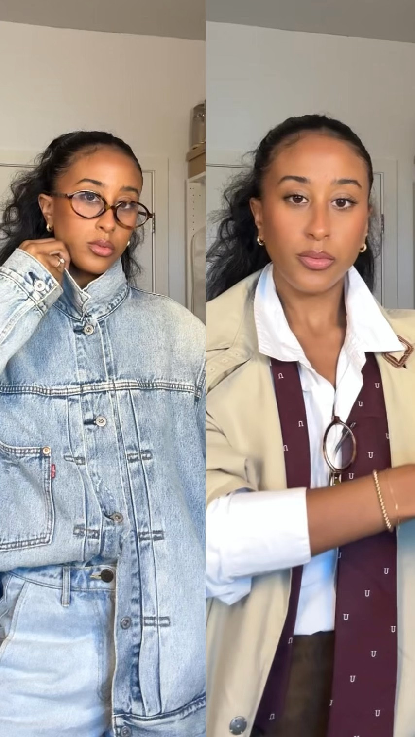 It’s finally Fall!!! here’s two ways to style the @coach Brooklyn bag (28) into your most worn fall outfits 🍂🫶🏾🤎 #CoachNY #Ad 