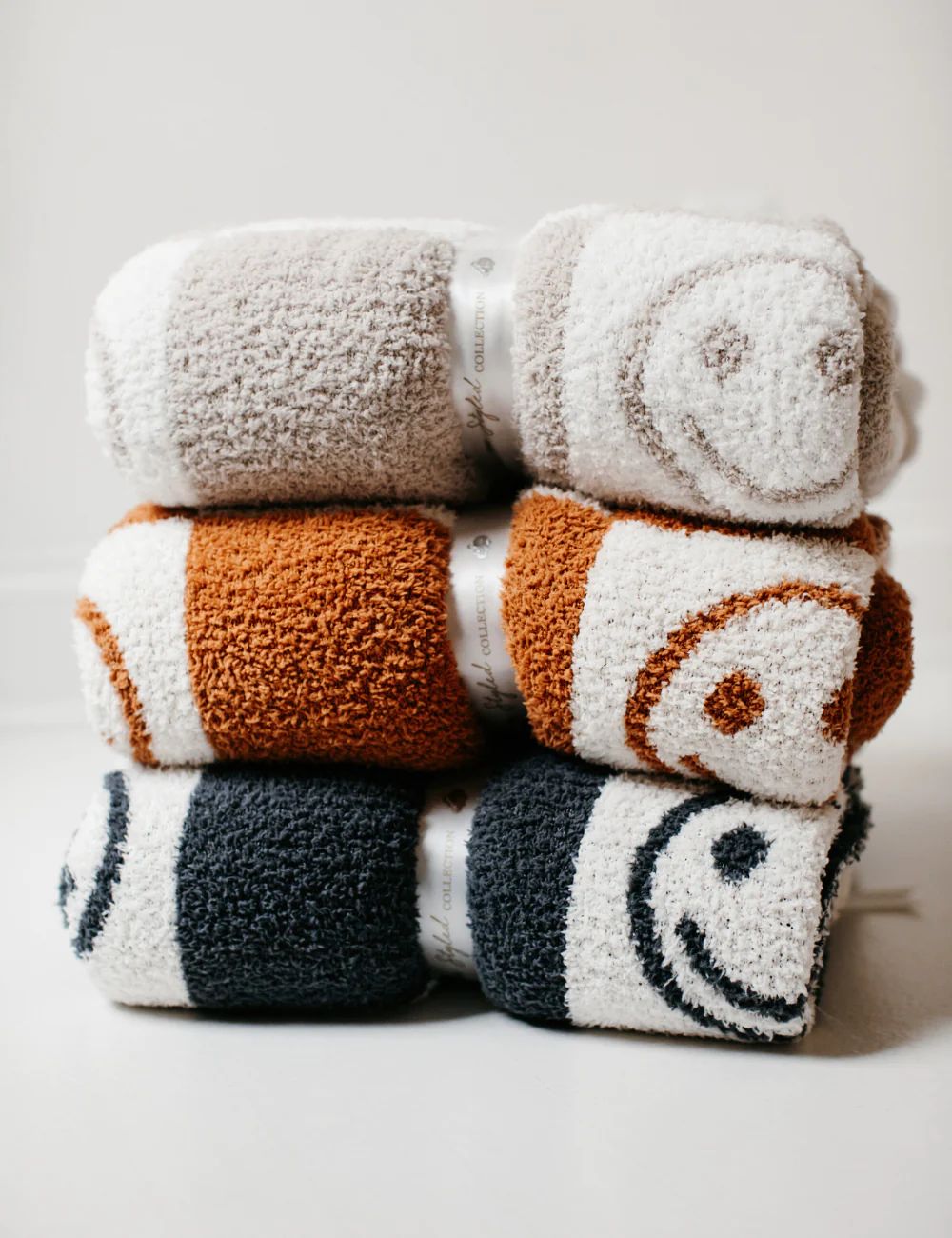 TSC x Tia Booth: Checkered Smiley Buttery Blanket | The Styled Collection