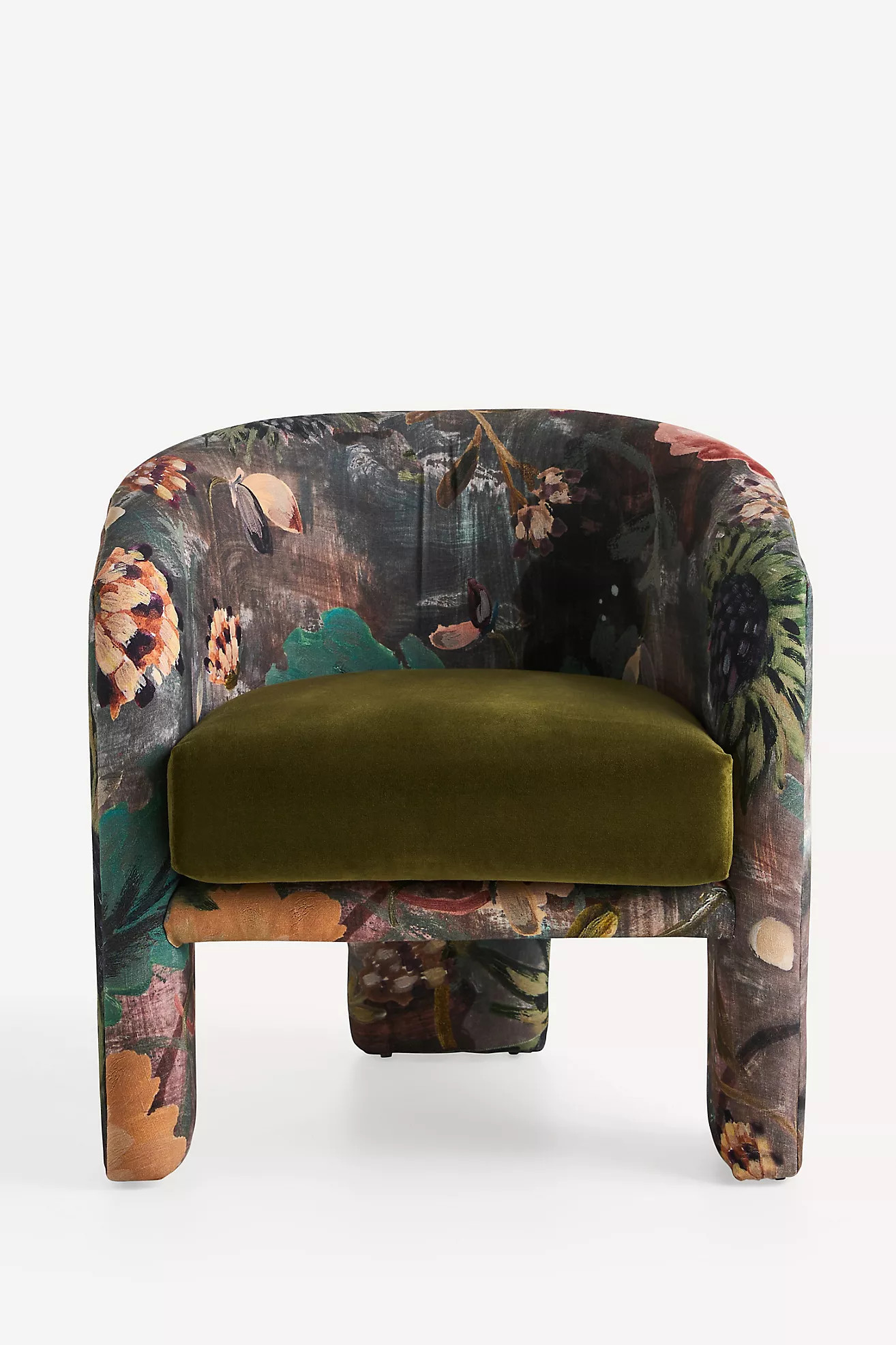Effie Lena Velvet Tripod Chair | Anthropologie (US)