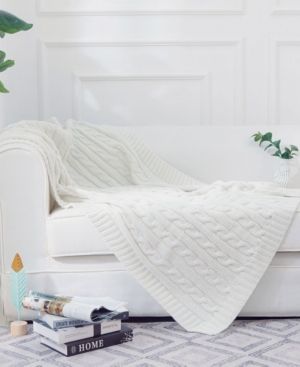 Cheer Collection Knitted Throw Blanket | Macys (US)